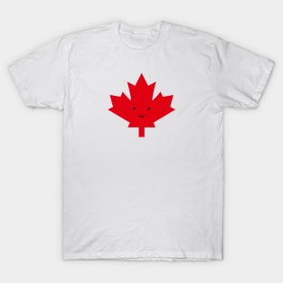 Happy Canada Day Red Maple Leaf T-Shirt